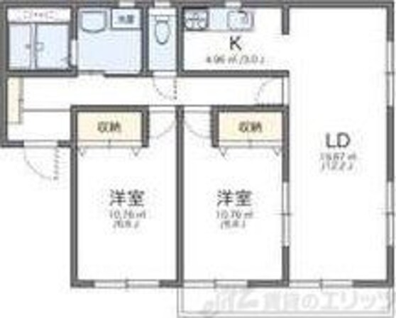 レオパレスイルリビエルの物件間取画像